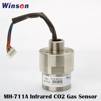 1pc Winsen MH-711A Infraraudonųjų spindulių CO2 Jutiklis, Didelio Jautrumo ir Rezoliucija UART, Analoginės Įtampos Signalas Temperatūros Kompensacija