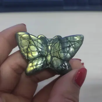 1pcs gamtos labradoras crystal butterfly kvarco Drugeliai Kalėdų dovana healin