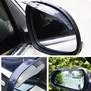 2 automobilių galinio vaizdo veidrodėlis, lietaus antakių lietaus 