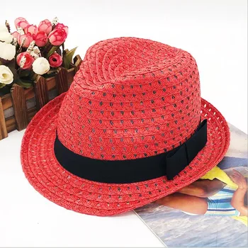 2022 m. Vasaros skrybėlės raudona fedora skrybėlę vyrų saulės, skrybėlės, skrybėlės moterims saulės, skrybėlės moterims populiarus kietas gražus gražus aukštos kokybės moterų skrybėlę