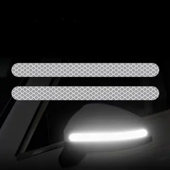 2VNT Automobilių Lipdukai galinio vaizdo Veidrodžio Atspindintis Juostelės Kovos su susidūrimo Perspėjimo Lipdukai Šildomi Reflex Juosta Naktį Saugiai Paštu