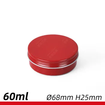 30pcs raudona Aliuminio indeliai Multi-specifikacija sriegiu raudona aliuminio skardinės, kosmetikos, tepalas, kremas, plaukų vaškas, raudonasis aliuminio boxs