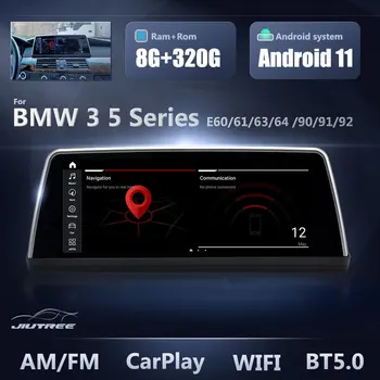 8+256G Android automobilio radijo BMW 3 5 Series E60 E61 E63 E64 E90 E91 E92 DVD multimedijos grotuvas Stereo Galvos Vienetas Snapdragon 662
