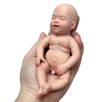 ACESTAR 5 - 6 Colių 15CM Reborn Baby Lėlės Rinkinys, viso Kūno Platinos Silikono Bebe Mergaičių Mini Delno Dydžio Tikroviška Plonas #008GC