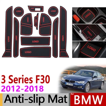 Anti-Slydimo Vartų Angą Kilimėlis, Guminės Miestelyje BMW 3 Series F30 2013 2014 2015 2016 2017 2018 F31 F34 320 328, M3 Priedai Lipdukas