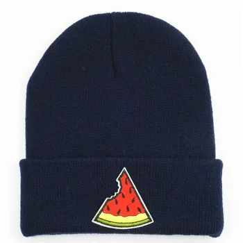arbūzas siuvinėjimas Medvilnės Tirštėti megzti skrybėlę žiemą šiltą kepurę Skullies bžūp beanie skrybėlių vyrų ir moterų 129