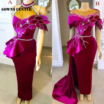 Aso Ebi Undinė Vakaro Suknelės Ilgio Prabanga 2022 Afrikos Elegantiška Suknelė Moterims Vestuves Undinė Vakarienė Chalatai vestidos de