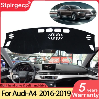 Audi A4 B9 2016~2019 8W Anti-Slip Anti-UV prietaisų Skydelio Kilimėlis Padengti Trinkelėmis Saulės Pavėsyje Dashmat Brūkšnys Kilimėlis Padengti Kilimų Reikmenys S-line