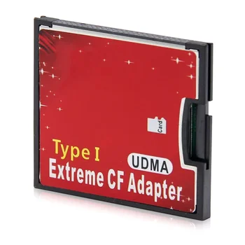 Aukštos Kokybės Mikro-SD TF, kad CF Kortelė, Adapteris Micro-SD SDHC SDXC, kad Compact Flash Type I Atminties Kortelių Skaitytuvas Skaičiuoklė
