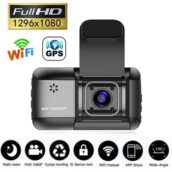 Automobilių DVR WiFi Brūkšnys Cam 3.0 Full HD 1080P Galinio vaizdo Kamera Vaizdo įrašymo Auto Dashcam Black Box GPS Automobilių Priedai, Night Vision