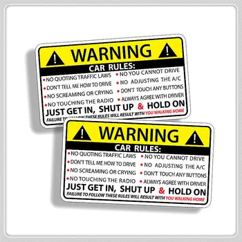 Automobilių Saugos Perspėjimo Taisyklių, Decal kortelės Lipdukas BMW X7 X1 M760Li 740Le Jeep Patriot Santafe i20 i30