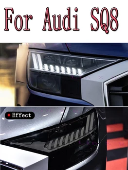 Automobilių Žibintų Spalva Juoda Apsauginės Plėvelės Vinilo užpakalinis žibintas Skaidrios TPU Lipdukas Audi Q8 SQ8 RSQ8 2019 2020 Priedai