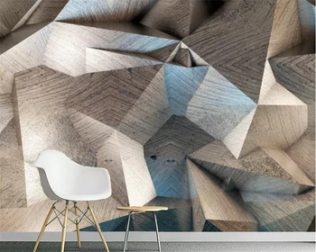 beibehang Užsakymą 3D Tapetai Retro abstrakčiai kietas geometrija, Foto Tapetai, Sienų Freskomis Namų Dekoro Sienos Meno 3d tapetai
