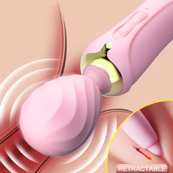 Belaidžio Vibratorių Vibratoriai Stebuklinga Lazdelė, Moterų-2 Vadovauja Klitorio Stimuliatorius USB Magnetinio Krūvio G Spot Massager Sekso Žaislai