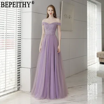 BEPEITHY Off Peties Kamuolys Suknelė 2022 Naujas Quinceanera Suknelės Elegantiškas Valtis Kaklo Duobute Plius Dydis Prom Dresses Užsakymą