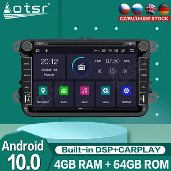 Carplay Android10 VW/Volkswagen/Golf/Polo/Tiguan/Passat/b7/b6/leon/Skoda/Octavia Automobilio Multimedijos Grotuvas GPS Navigacija Stereo