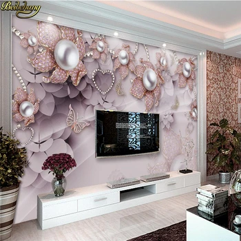 custom Papuošalai, Gėlės tapetai sienos 3 d foto tapetai, freskos už Kambarį, TV Foną papel de parede Sienos popieriaus