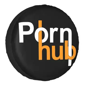 Custom Pornhub Logotipą, Atsarginių Padangų Padengti Mitsubishi Pajero Porn Hub Linksmintis 4WD 4x4 RV Automobilių Ratų Raštas 14-17Inch
