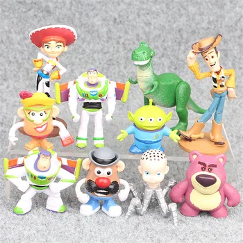 Disney Toy Story Woody Tracy Bass Lightyear Pavasarį Šunų Tris Akis Rankų Darbo Lėlės Anime Veiksmų Skaičius, Papuošalų, Žaislų, Dovanų Kdis