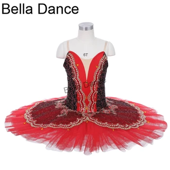 Don Kichotas Ballerina Kostiumas Juodas Raudonas Tutu Konkurencijos Klasikinio Profesinės Tutu Merginos La Esmeralda Etape PerformanceJY003F