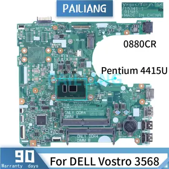 Dėl DELL Vostro 3568 Pentium 4415U Nešiojamas Plokštė 0880CR 15341-1 SR348 DDR4 Sąsiuvinis Mainboard