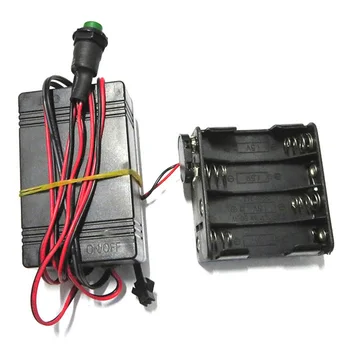 EL keitiklis/vairuotojo 12V8AA baterija atveju įjungta/išjungta blykstė už 30-40 metrų el viela naudojant tron šokiai,reklamos ir ekranas