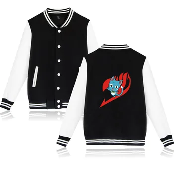 Fairy Tail Beisbolo Striukė streetwear Kailis anime tracksuit vyrų, moterų, paltai ir striukės kasdieniai drabužiai