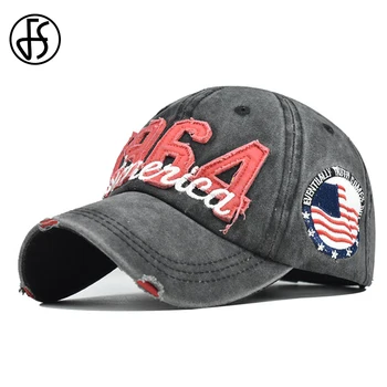 FS 2021 Naujos Armijos Žalia Amerikos Vėliava Siuvinėjimo Beisbolo kepuraitę Vintage Plauti Denim Trucker Kepurės Moterims, Vyrams, Gorras Para Hombre