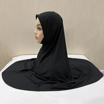 H305 Paprasto XL dydis musulmonišką hidžabą su smakro dalis aukščiausios kokybės amira traukti į islamo šalikas karšto parduodu skarą