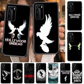 hollywood undead Sunku Išvalyti Telefoną Atveju Huawei Honor 20 10 9 8A 7 5T X Pro Lite 5G Juodos spalvos Dėklu Coque Hoesjes Komiksų Fash