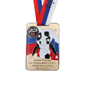 Individualizuotos paslaugos 3d suvenyrų Stačiakampio Sporto medalis Didmeninė Gamintojas Aukštos Kokybės sutirštės variantas medal Of Honor