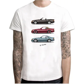 Juokinga Kamino W124 Klasės Vyrų T Marškinėliai Apvalios Apykaklės Viršūnes Trumpas Rankovės O-kaklo Drabužius Jaunimo Automobilio Stiliaus marškinėliai