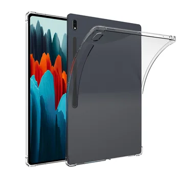 Keturių kampe oro Pagalvė Anti-rudenį Tablet Case for Samsung Galaxy Tab S8 Ultra 14.6 colio Apsauginė Įvorė S8 S8+ Plius Aišku, Padengti