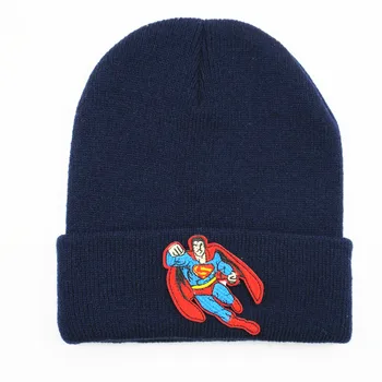 medvilnės herojus siuvinėjimo Tirštėti megzti skrybėlę žiemą šiltą kepurę Skullies bžūp beanie skrybėlių vyrų ir moterų 181