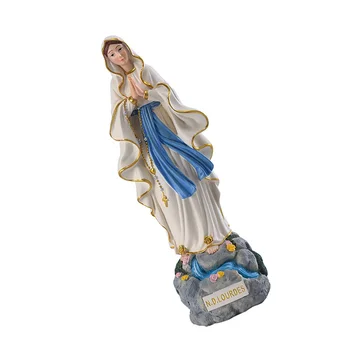 Mergelės Marijos Statulos Statula Katalikybė Apdailos Dervos Ornamentu Darbalaukio Religinių Puošmena Madona Virgen Dekoro Guadalupe
