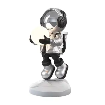 Mielas Astronautas Statulėlės Skulptūros Meno Dekoro Kolekcija Stovi su Šviesos Handcrafts Kūrinys Statula, Miegamojo Kambarį