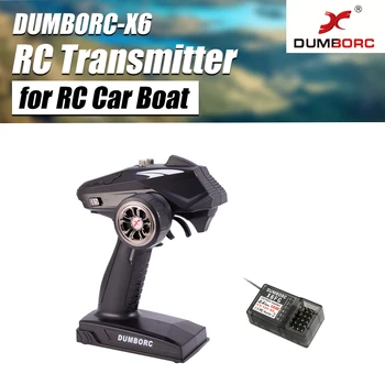 Naujas DUMBORC-X6 6CH 2.4 G RC Radijo Valdytojas Siųstuvas su Mixed Mode +X6FG Imtuvas RC Automobilių, Valčių Bako laikiklis 