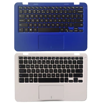 NAUJAS JAV nešiojamojo kompiuterio klaviatūra DELL INSPIRON 11 3162 3164 su balta 082JVP/mėlyna 0DRTK1 palmrest didžiąsias