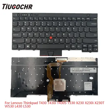 NAUJI Originalus Lenovo IBM ThinkPad T430 T430i T430S T530 X230 X230i X230T W530 L430 L530 Ne foninio apšvietimo Klaviatūra US