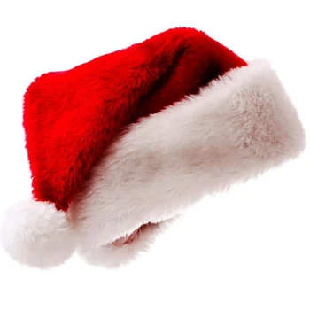 Naujųjų Metų Kalėdų Senelis Kalėdų Skrybėlę Pliušinis Tirštėti Medvilnės Suaugusiųjų Kalėdų Skrybėlę Linksmų Kalėdų Šventė Prekių Apdaila