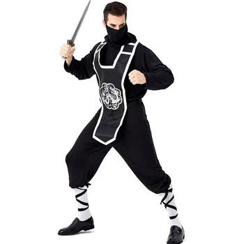 Ninja Cosplay Kostiumų Suaugusiųjų Japonijos Samurajų Silver Dragon Ninja Kostiumai Helovyno Karnavalas Šalies Išgalvotas Dres