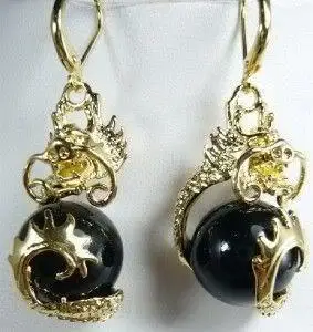 oorbellen naturel 14 mm noir jewerly perlas perles Tabaluoti boucles d'oreilles AAA Klasės