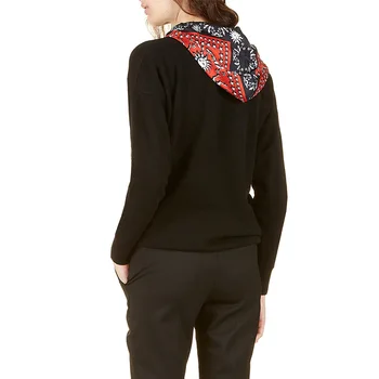 Patads prancūzijos moterų nešioti rudenį ir žiemą universalus kolegija stiliaus gobtuvu dizaino prasme trikotažas megztinis moterų drabužiai s2620h
