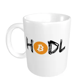 Promo Atsitiktinis Grafika HODL Bitcoin BTC Kriptografijos BTFD Puodeliai Nerdy Kriptografijos PUODELIAI Spausdinti kavos puodeliai