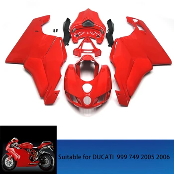 Purvasargiai Komplektas Tinka Ducati 749 999 2005 2006 Kėbulo Nustatyti Aukštos Kokybės ABS Motociklo Įpurškimo Apsaugos Rėmo Dangtis Raudona