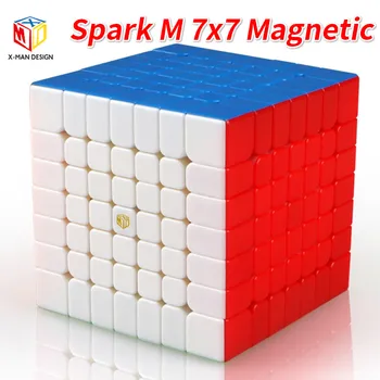 Qiyi Kibirkštis M 7x7x7 Magnetinio Kubo Greitis Kubeliai Įspūdį Magija X-Man Dizainas SparkM 7x7 Kubo Galvosūkį Žaislai Vaikams