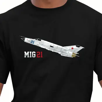 Rusijos MiG 21 Naikintuvo Vyrų T-Shirt Trumpas Atsitiktinis Keturis Sezonus, O-Kaklo Mens T Marškiniai, Dydis S-3XL