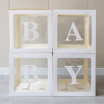 Skaidrus Balionas Lauke Baby Shower Apdailos Berniukas, Mergaitė, 1-ojo Gimtadienio Dekoracijos Vaikams Vestuvių Dekoro Babyshower Prekes