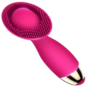 VIBEFUN 10 Greičio Klitorio Stimuliatorius Teptuku Vibratorius USB Įkrovimo Spenelių Clit Lyžis Žaislas G-taško Vibracijos Gėlių Moterims