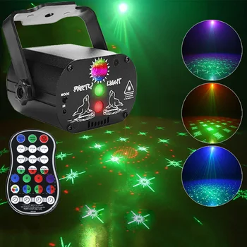 Įkrovimo Šalies Šviesos RGB LED Lazeris Scenos Apšvietimas Garso Aktyvuotas DJ Disco Lempos Strobe Flash UV Poveikio USB Projektoriaus Lempa